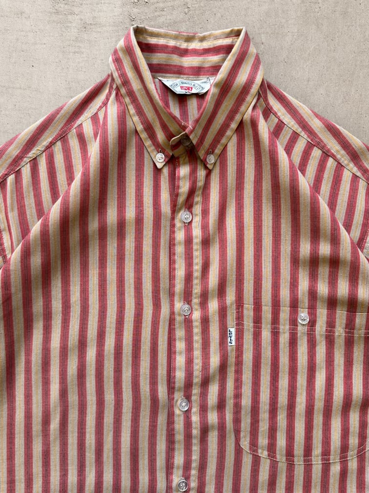 80s/90s Levi’s Striped Button Up Shirt - Large