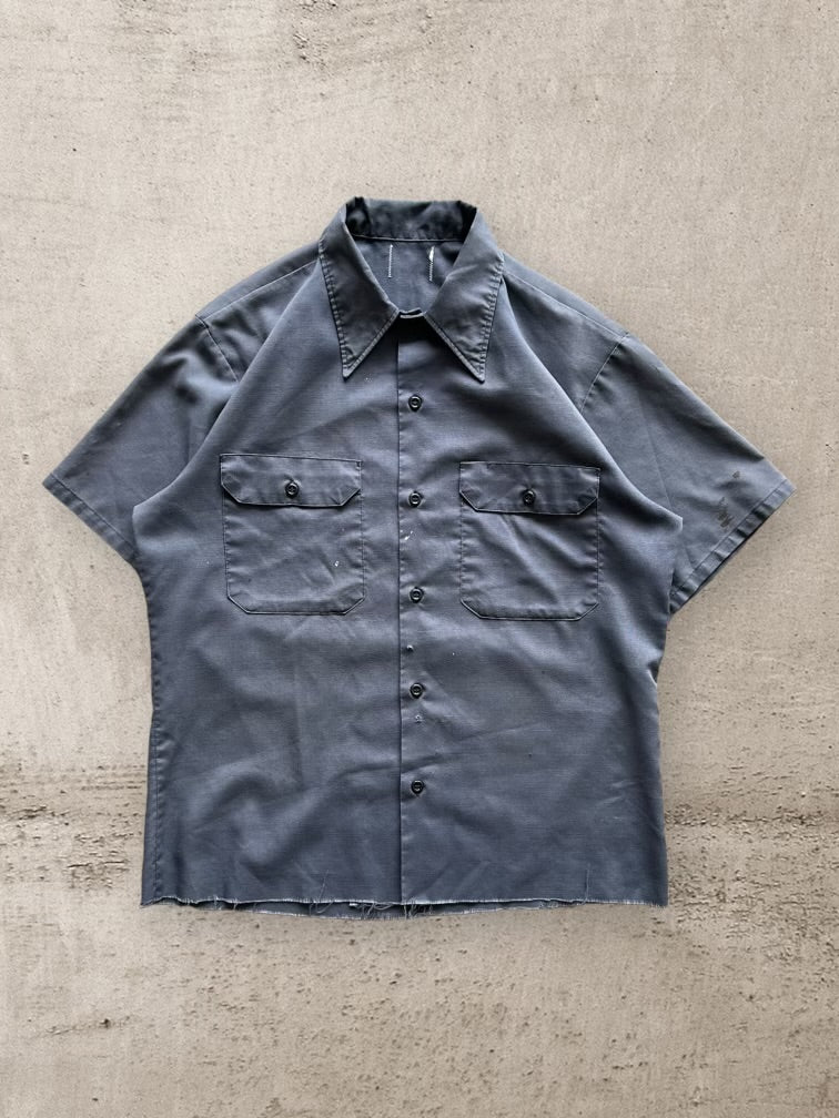 90s Work Wear Button Up Shirt - Medium