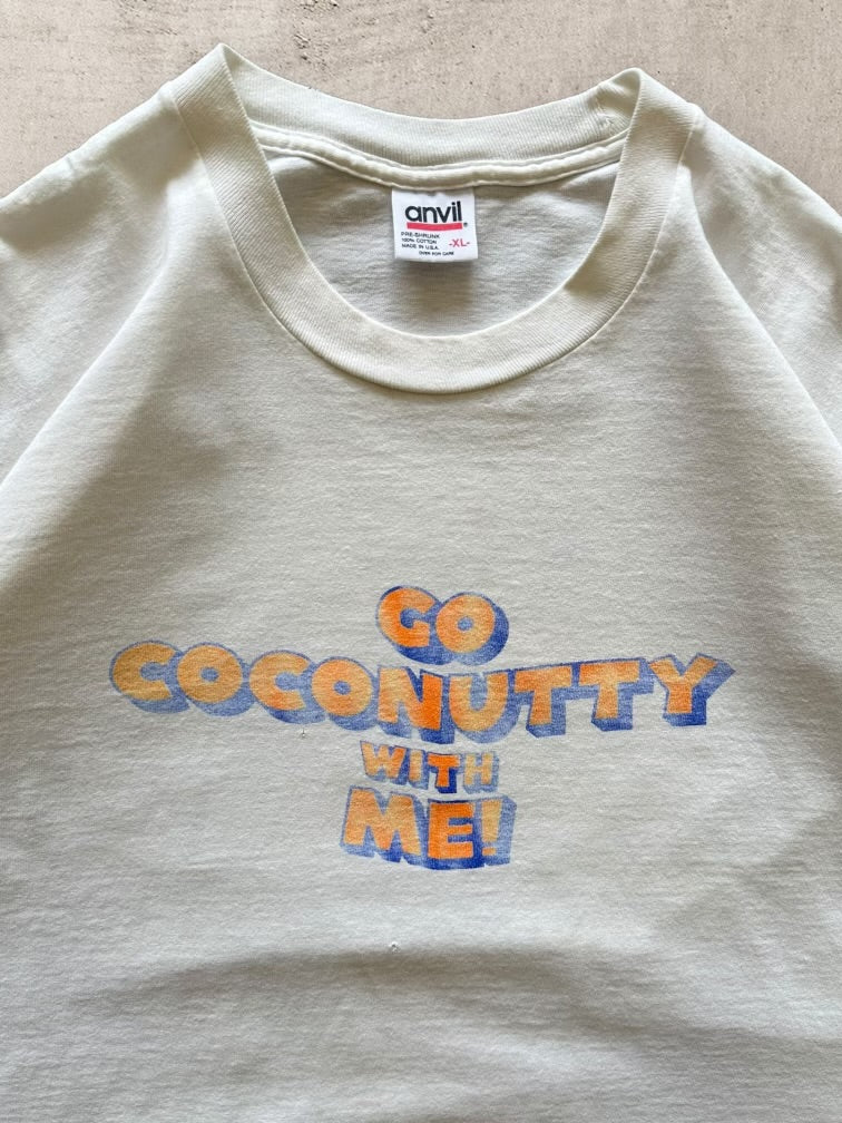 90s Captain Morgan Go CoCoNutty Graphic T-Shirt - XL