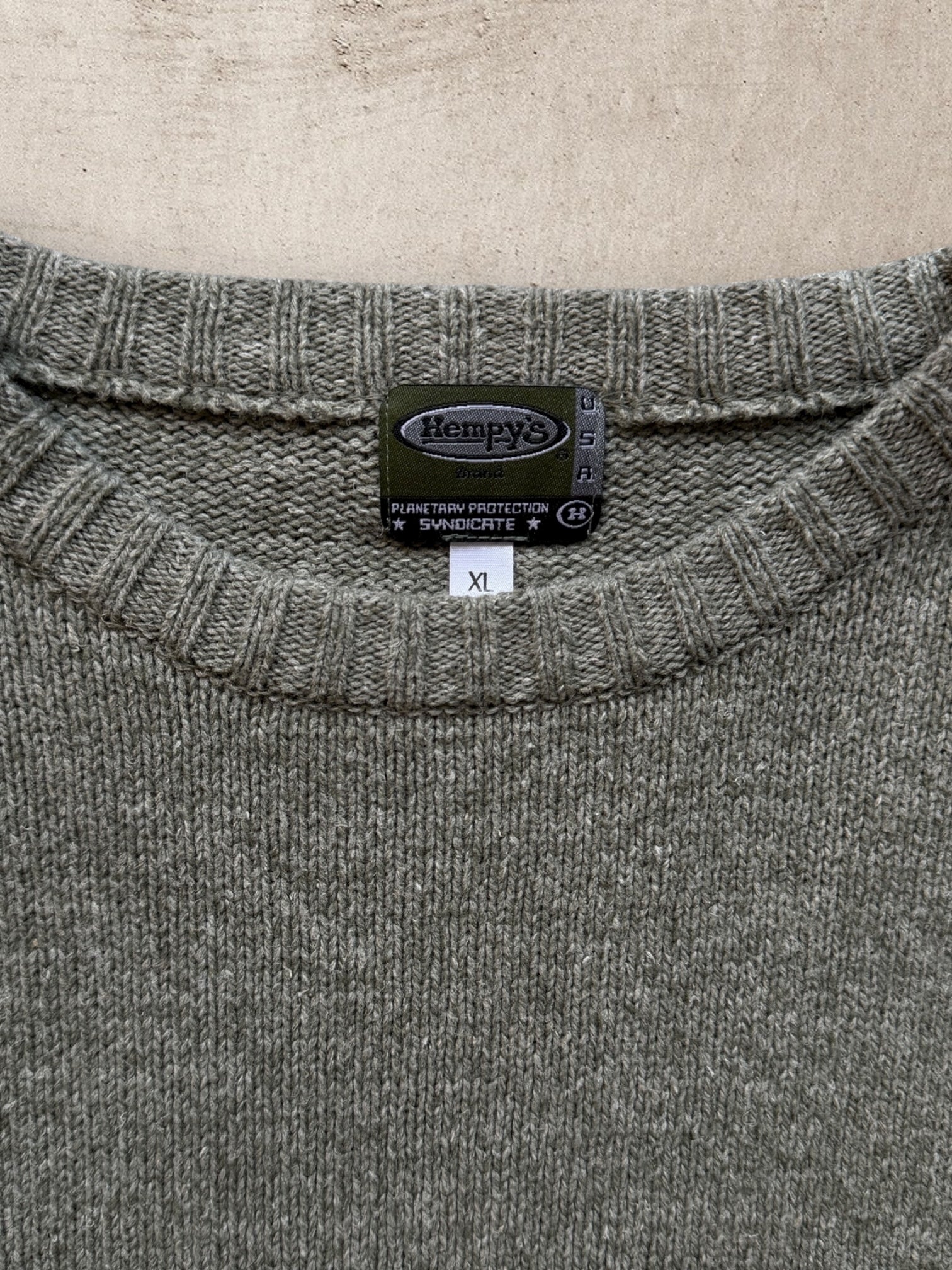 90s Hempys Striped Knit Sweater - XL