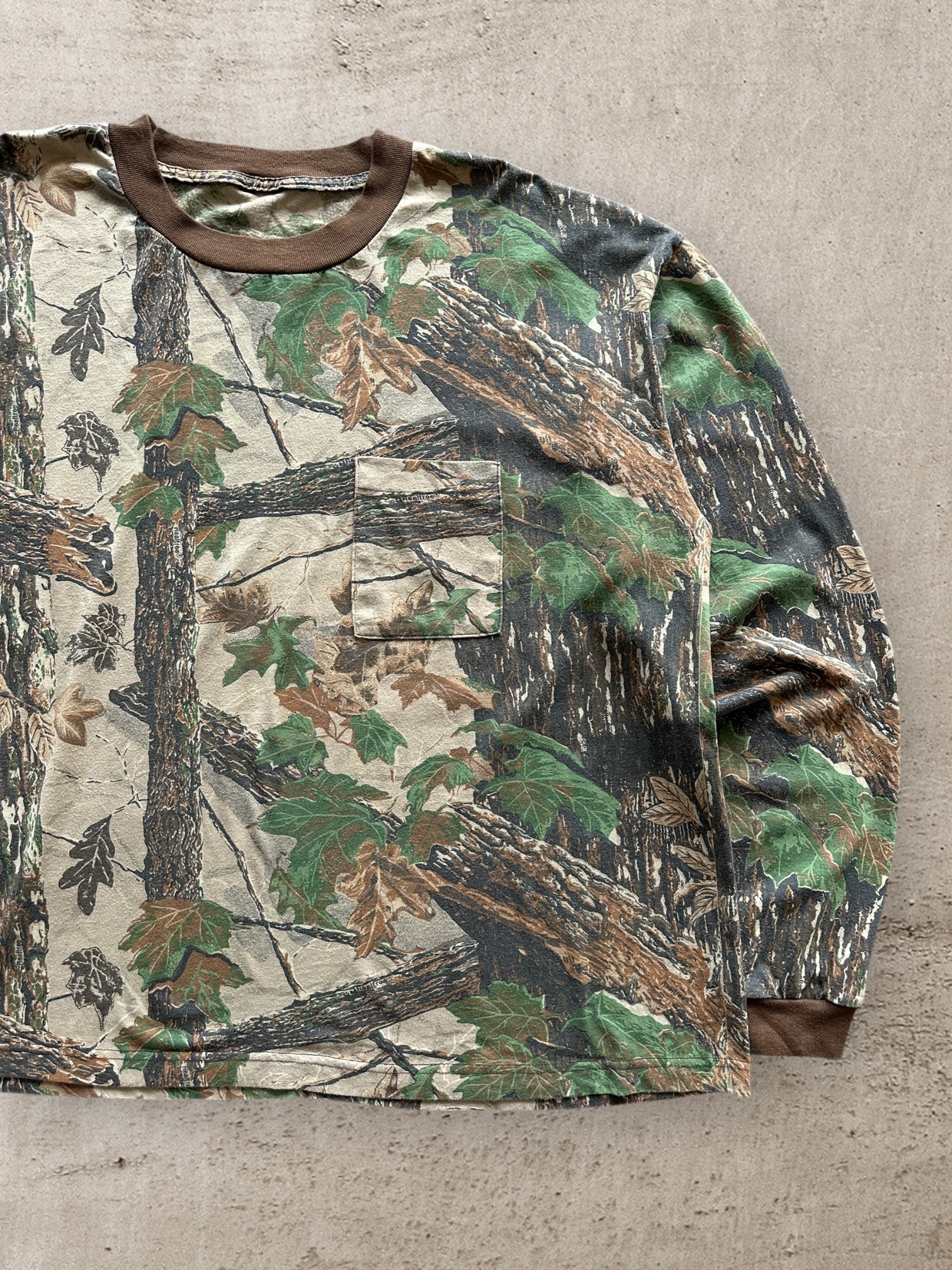 90s Real Tree Camouflage L/S T-Shirt - XXL