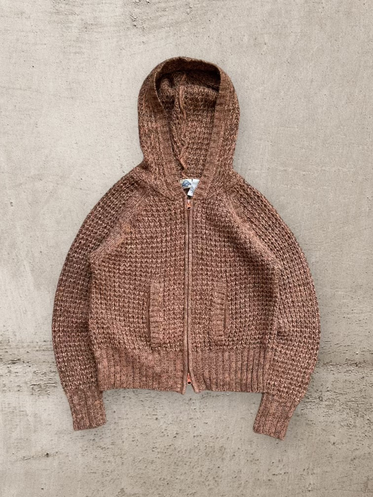 00s Shaver Lake Zip Up Knit Hoodie - Small