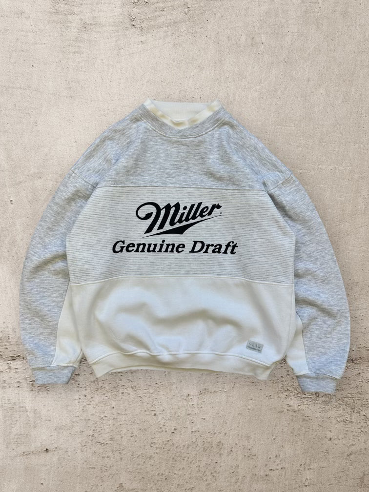 90s Miller Genuine Draft Striped Crewneck - Medium