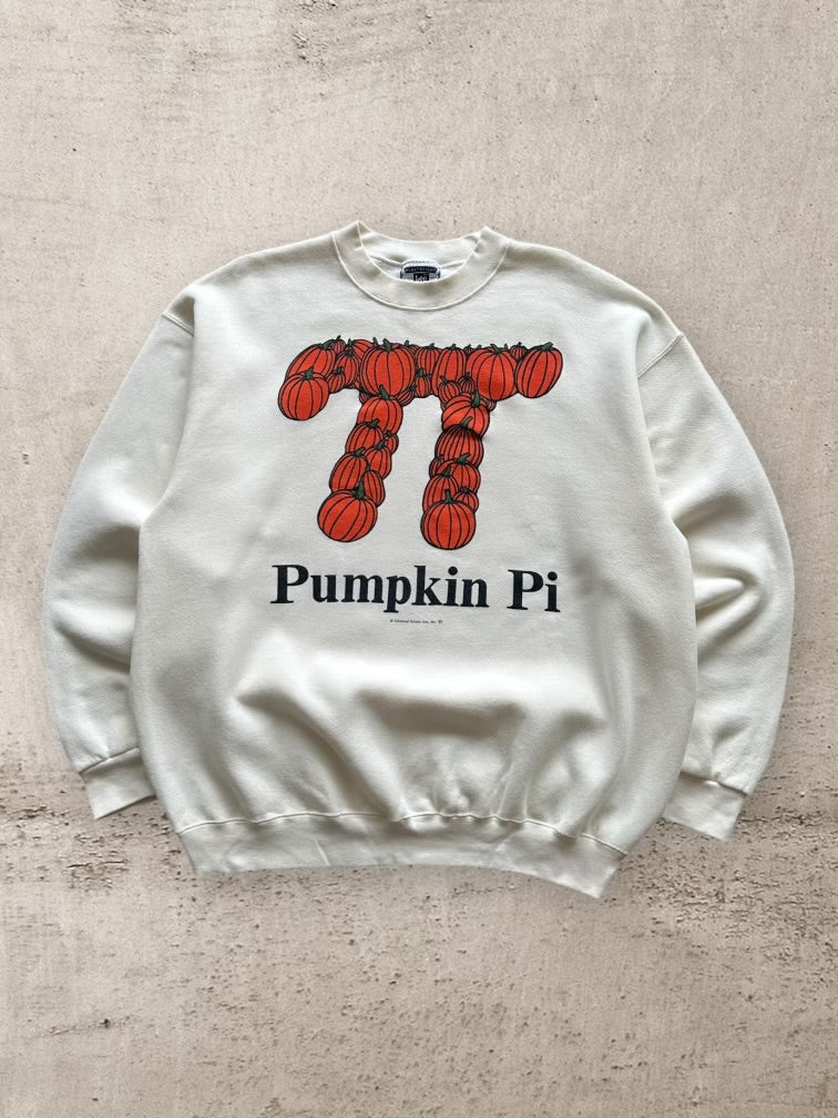 90s Pumpkin Pi Graphic Crewneck - XL