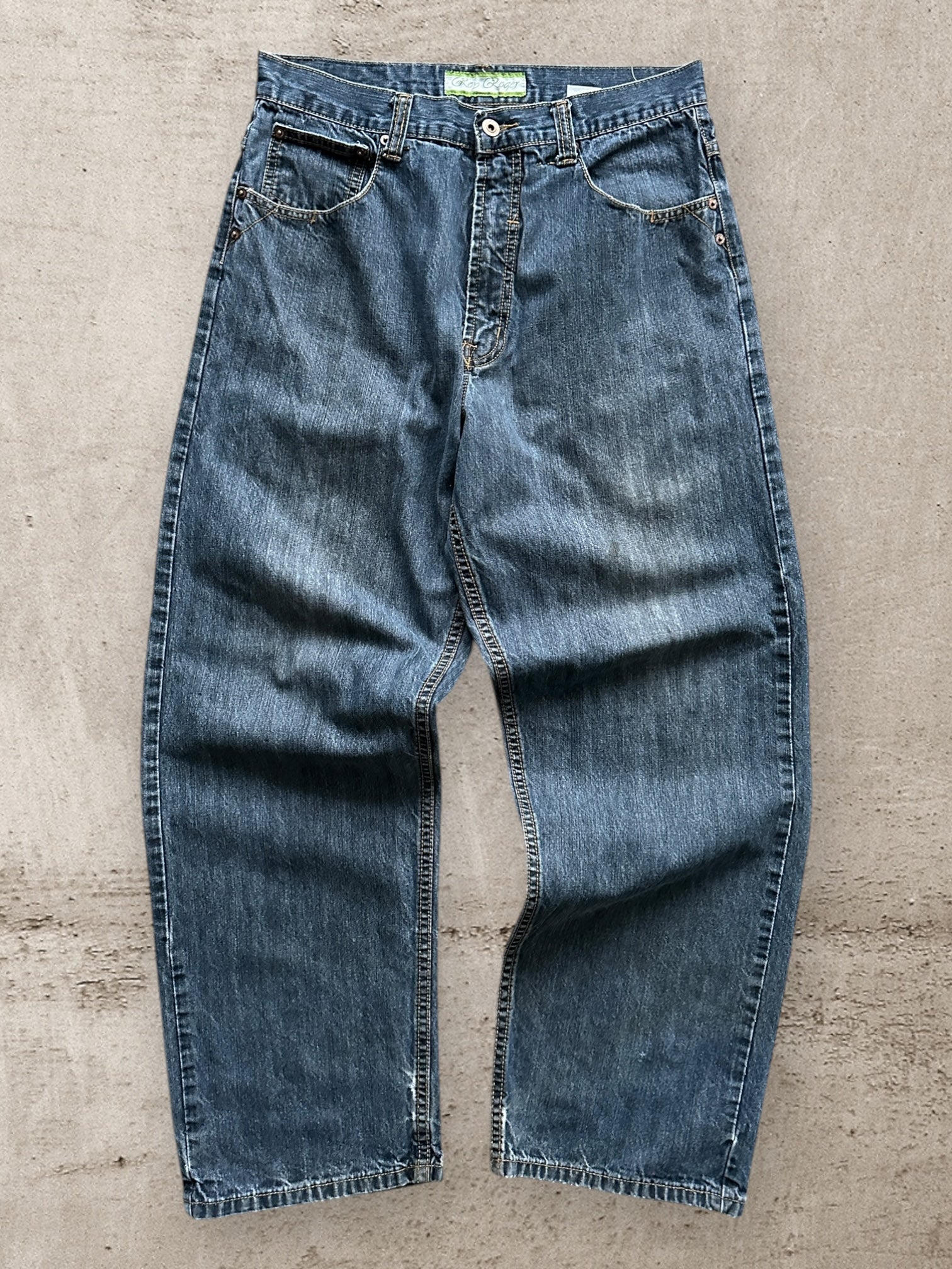 00s Rop Roger Baggy Denim Jeans - 32