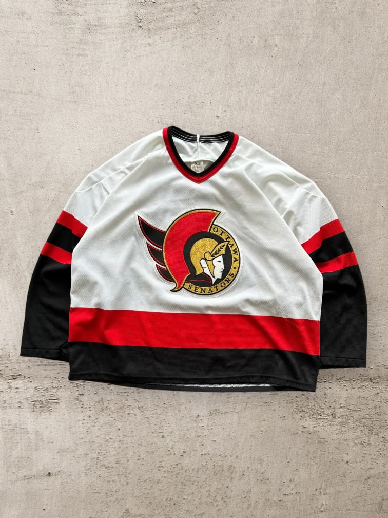 90s Ottawa Senators Mesh Hockey Jersey - XL