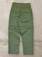 Load image into Gallery viewer, 90s Military OG-107 Olive Green Fatigue Pants - 27x27
