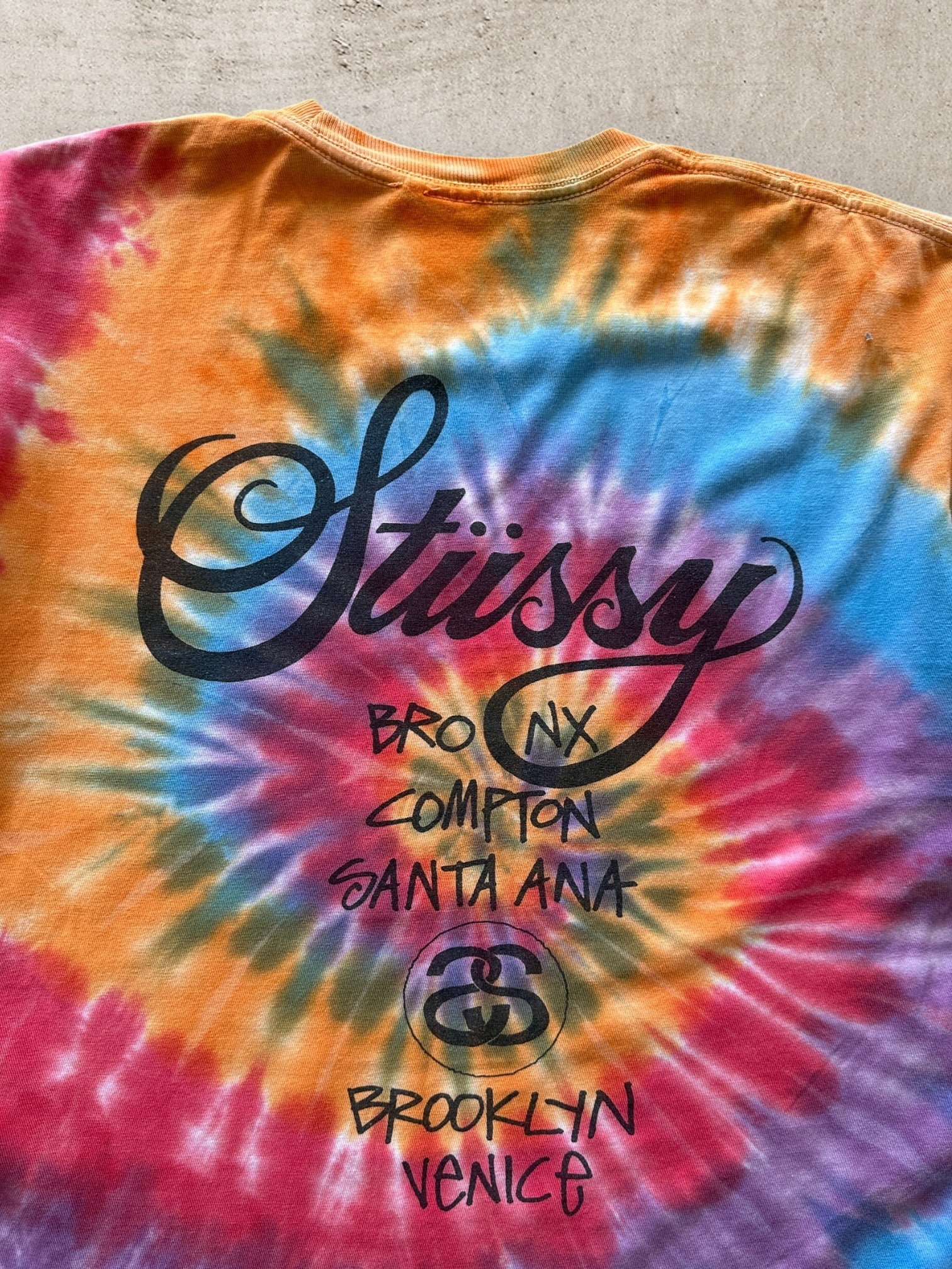 00s Stussy Tie Dye Graphic T-Shirt - Large – The Juncture