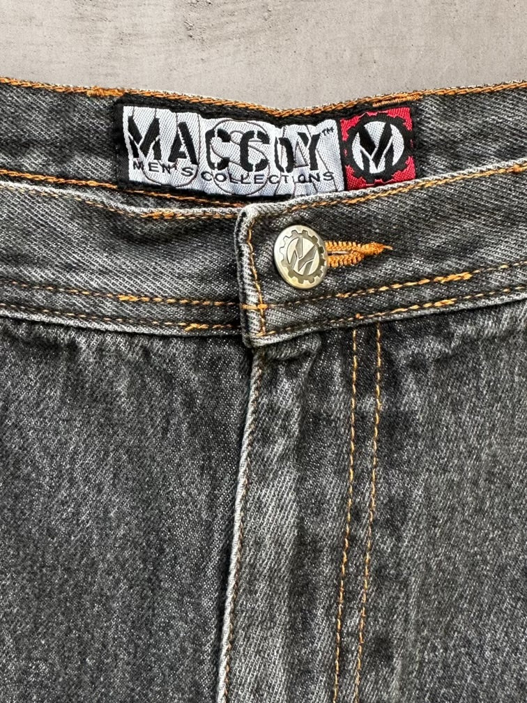 00s Maccoy Dark Wash Denim Cargo Shorts - 34”