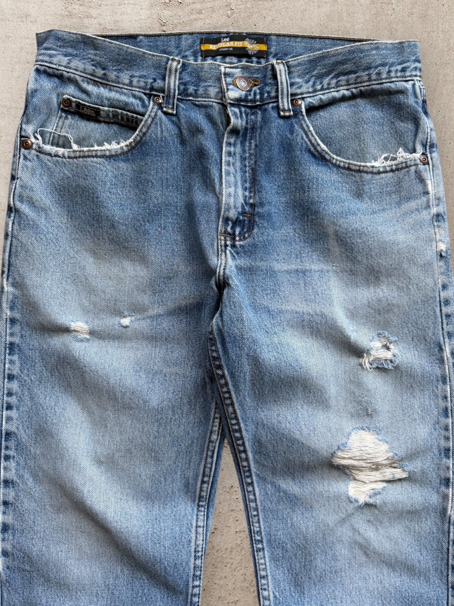 00s Lee Distressed Denim Jeans - 32
