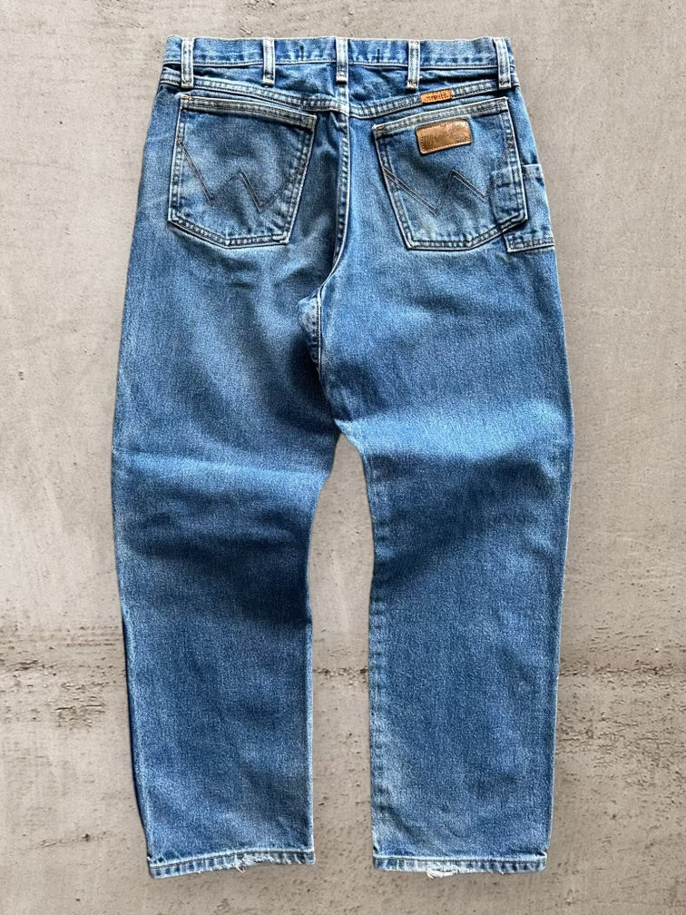 00s Wrangler FR Faded Denim Jeans - 32x30