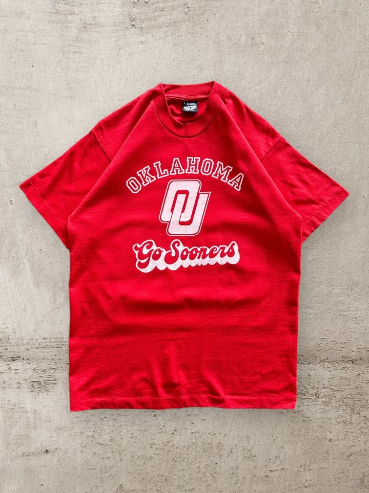 90s Oklahoma Sooners Graphic T-Shirt - Large