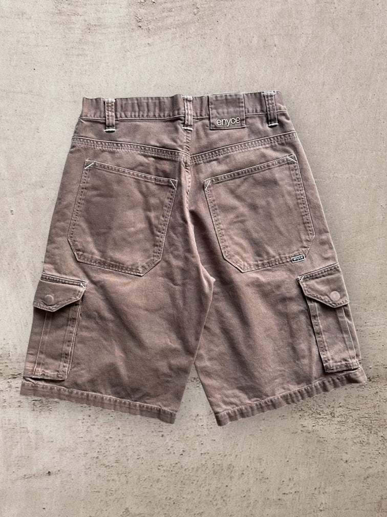 00s Enyce Brown Cargo Shorts - 32