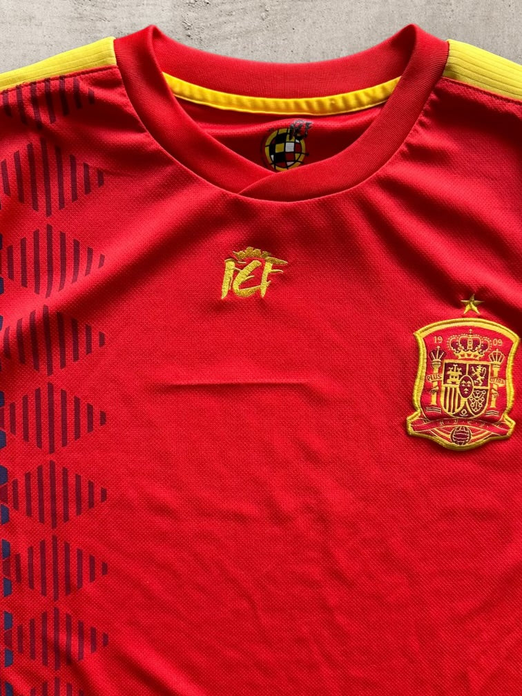 Spain Patterned Soccer Jersey - Medium