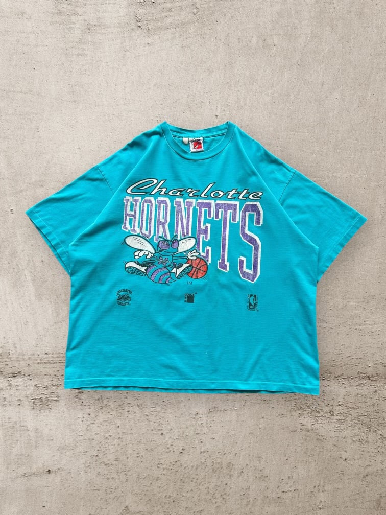 90s Charlotte Hornets Graphic T-Shirt - XXXL