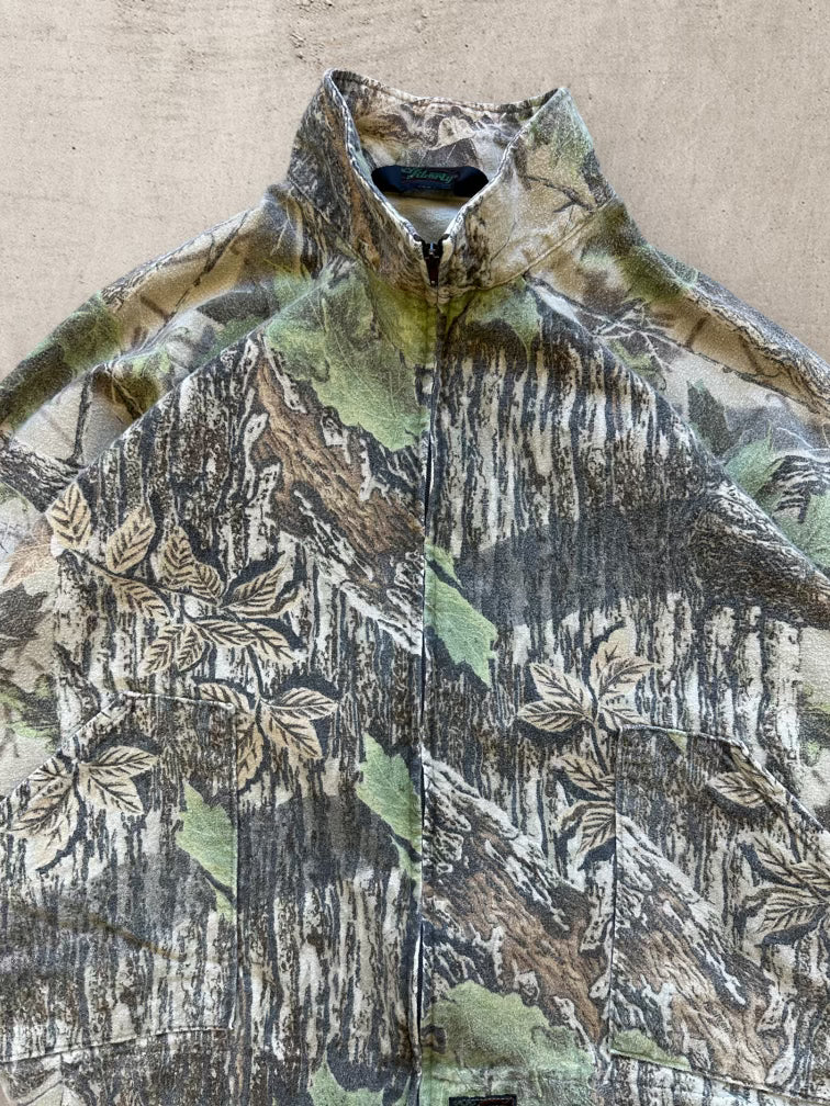 90s Liberty Real Tree Camouflage Zip Up Jacket - XL