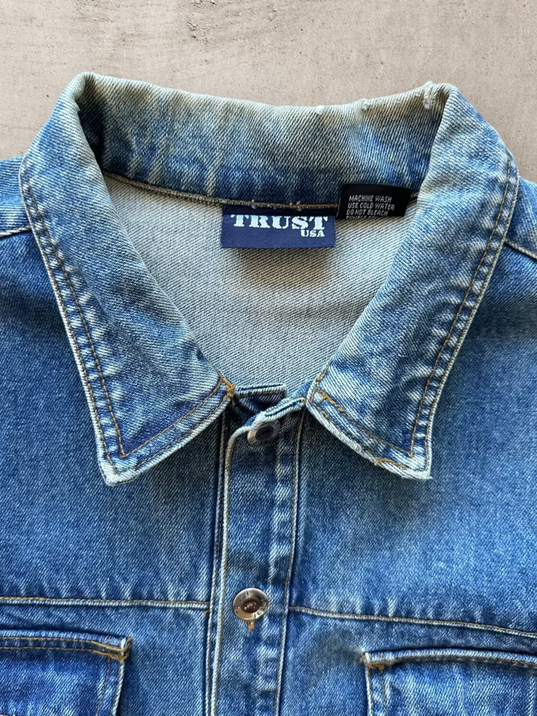 90s Trust Baggy CargoDenim Jacket - XL