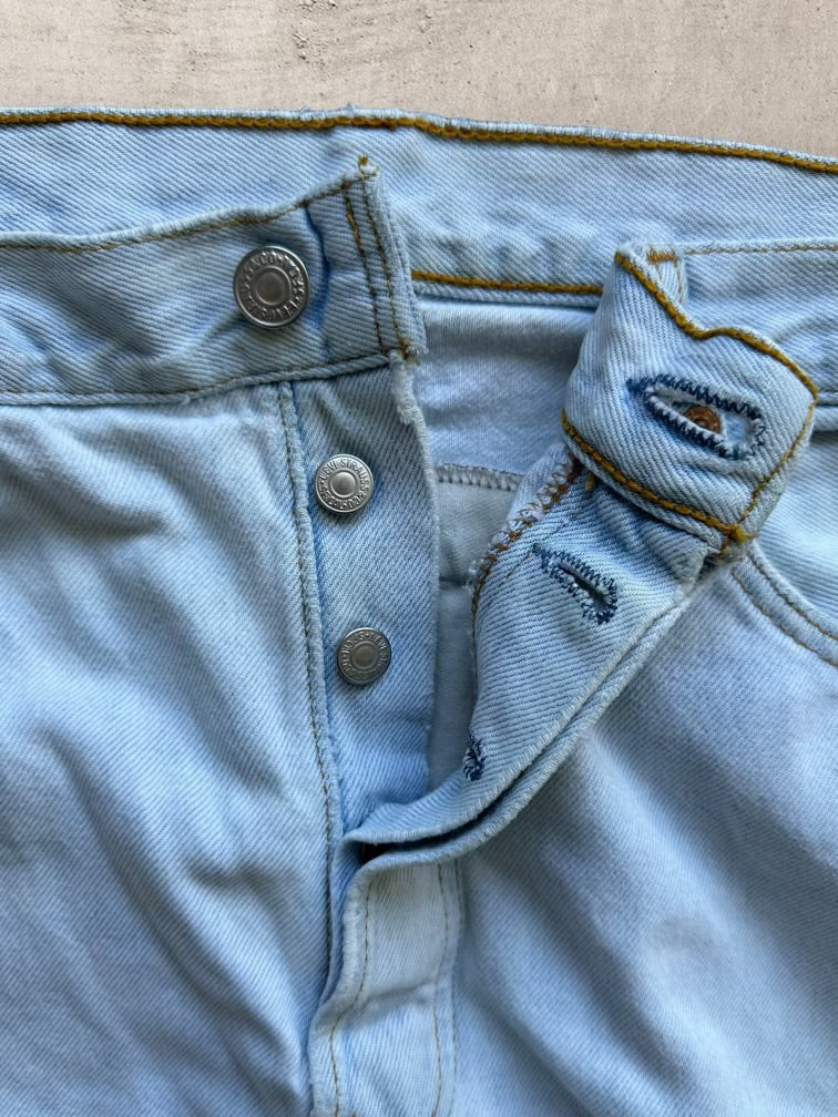 90s Levi’s 501 Repaired Denim Jeans - 34