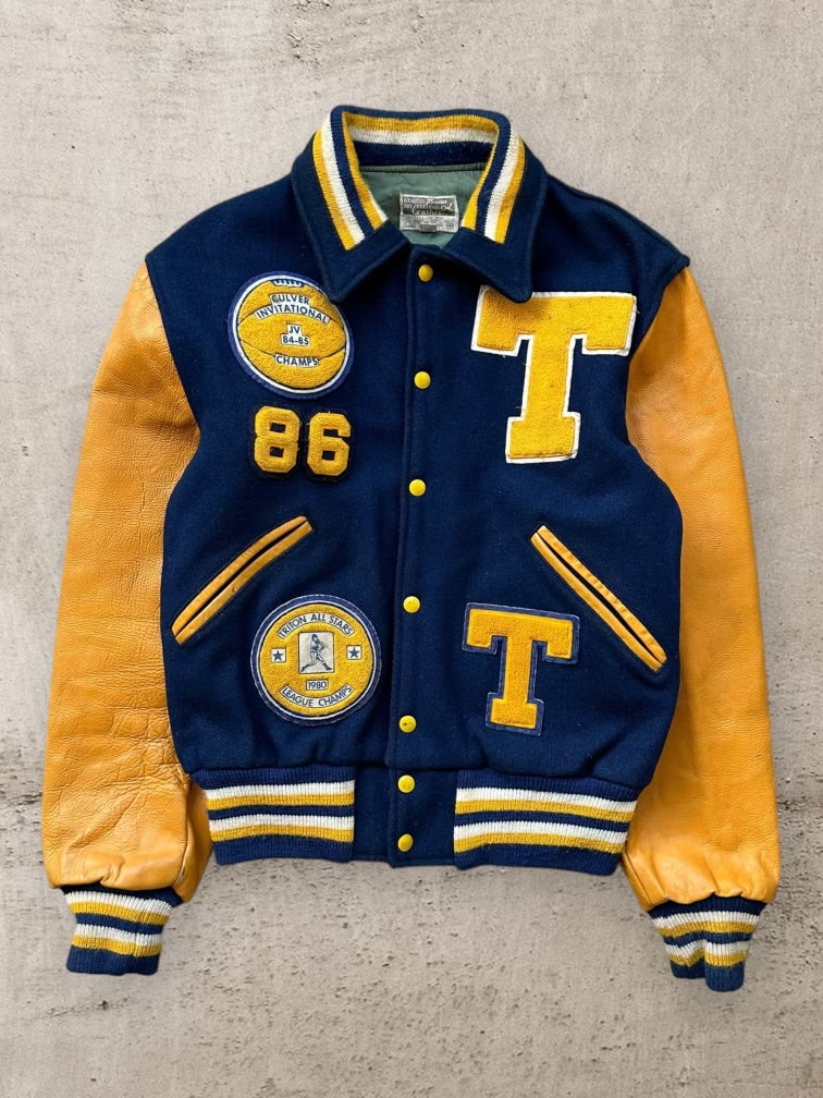 70s/80s Flynntan Triton Letterman Varisty Jacket - Medium