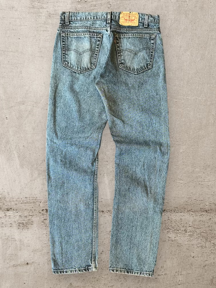 90年代 Levi's 505 ダーク アシッド ウォッシュ デニム ジーンズ - 32x33