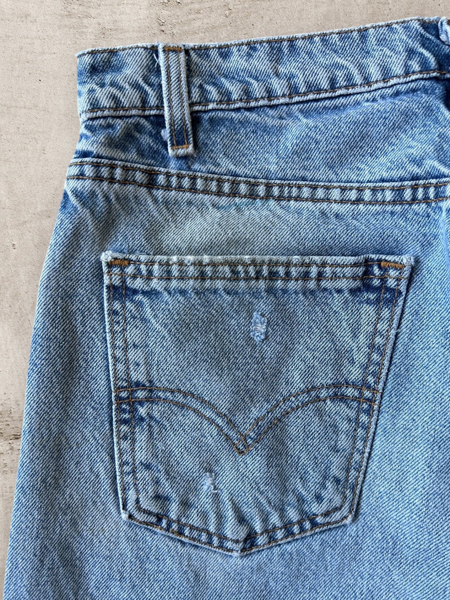 90s Levi’s 505 Orange Tab Distressed Denim Jeans - 29”