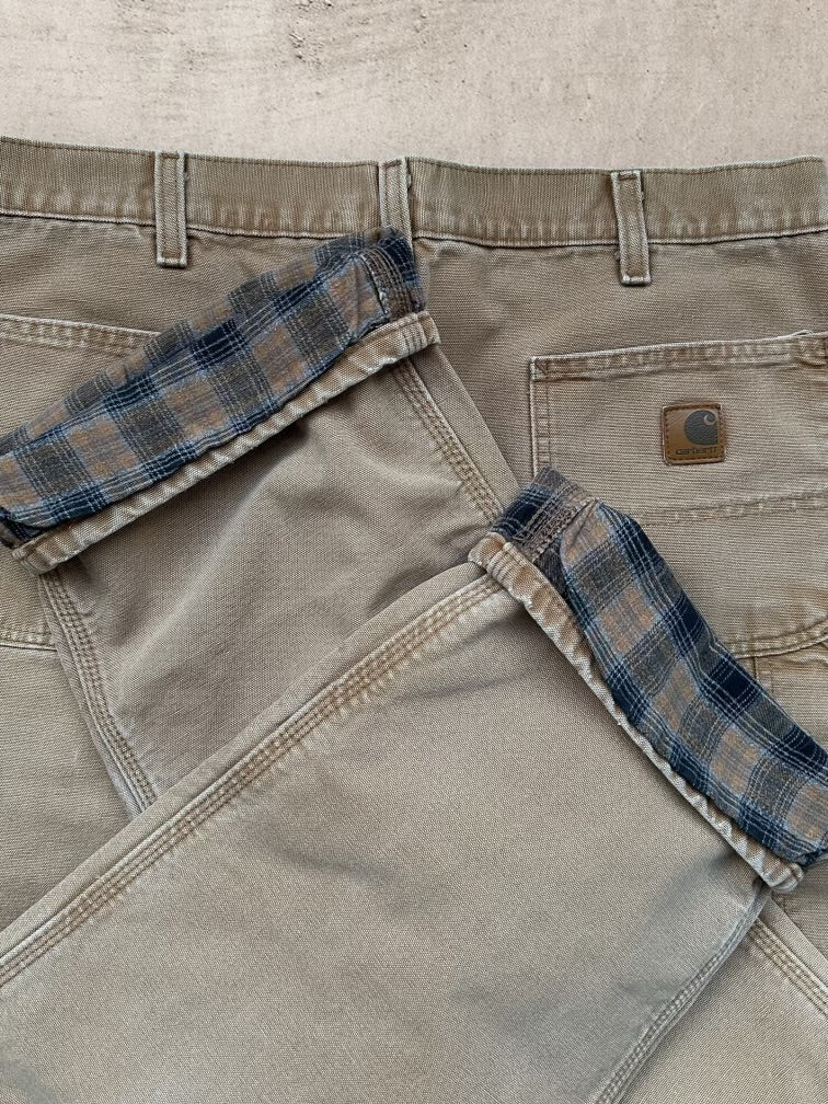 00s Carhartt Blanket Lined Carpenter Pants - 37