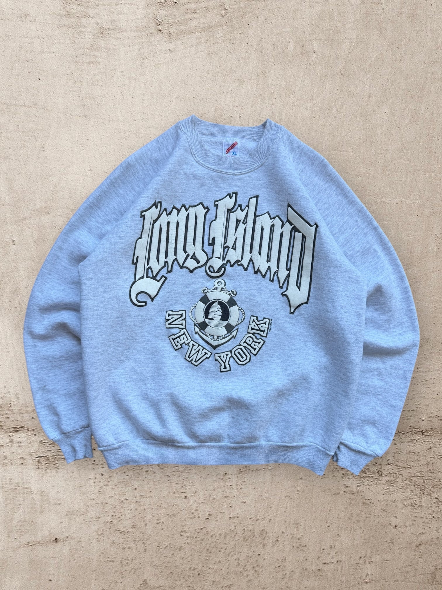 90s Long Island New York Graphic Crewneck - Large