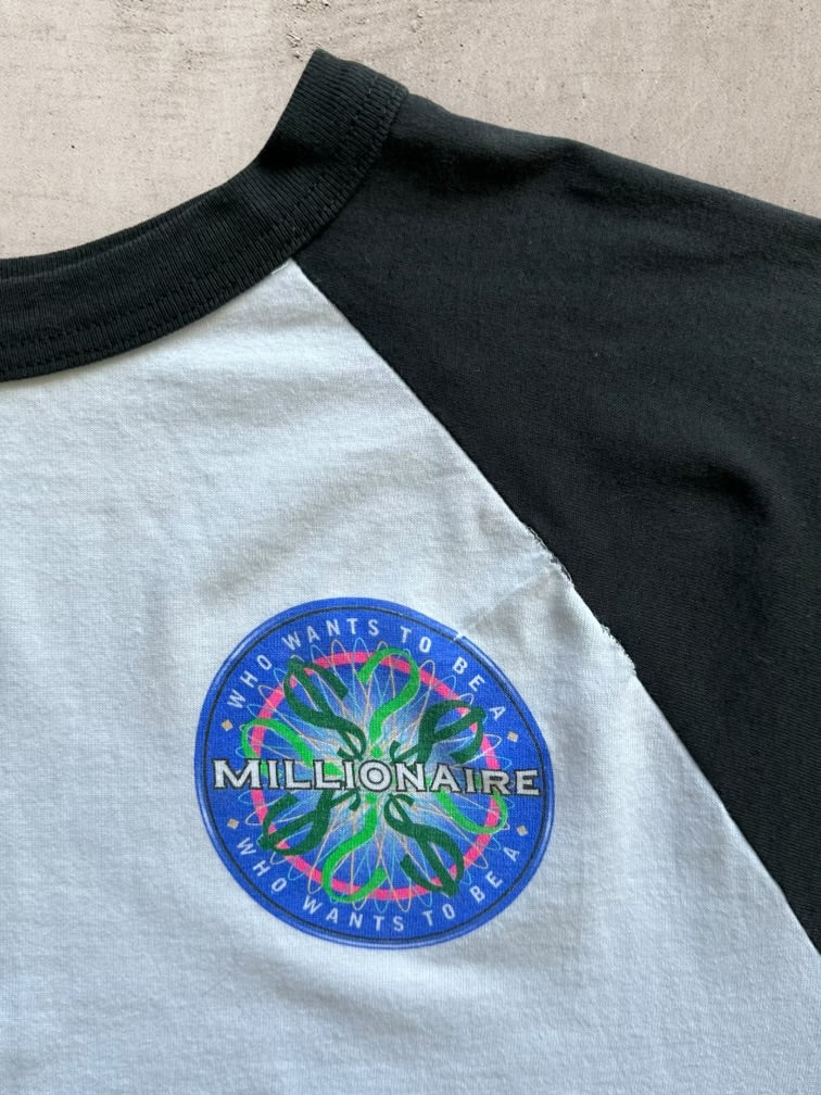 00s Who Wants To Be A Millionaire 3/4 Sleeve Graphic Shirt - XL