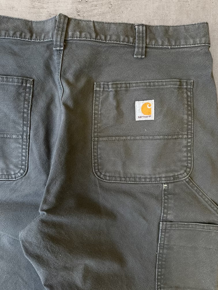 00s Carhartt Grey Double Knee Carpenter Pants - 36x30