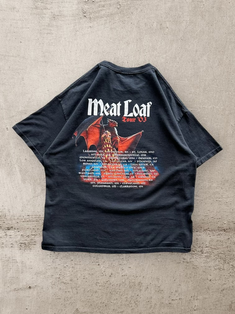 00s Meat Loaf Tour Graphic T-Shirt - XL