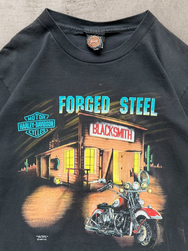 Fashion harley davidson graphic tee