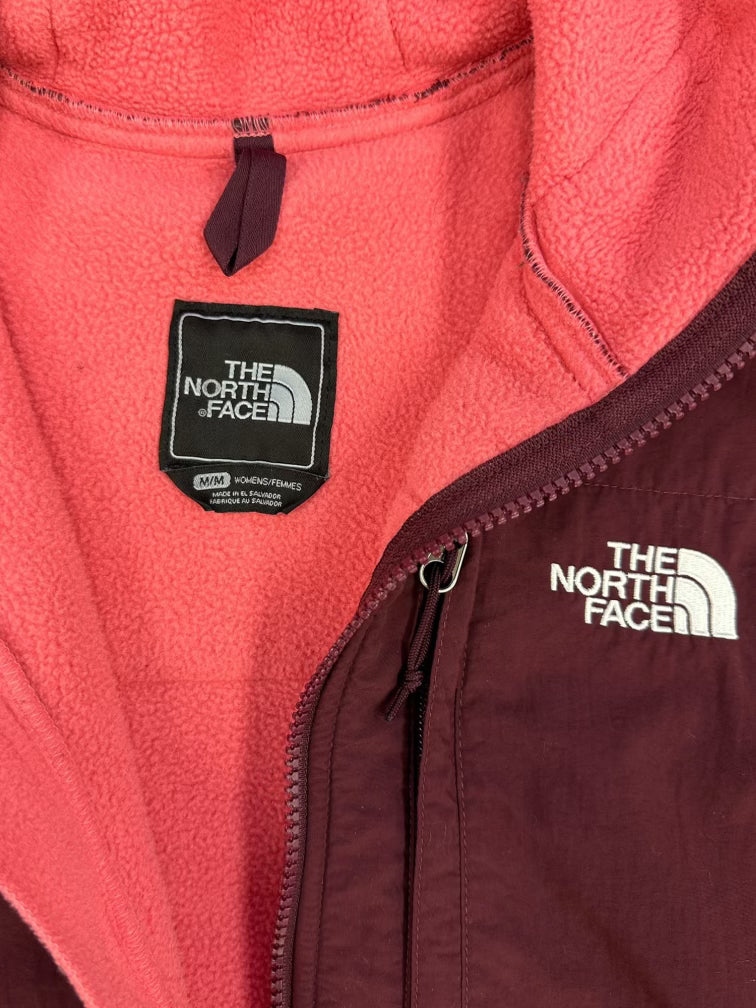 00s The North Face Pink & Maroon Fleece - Medium