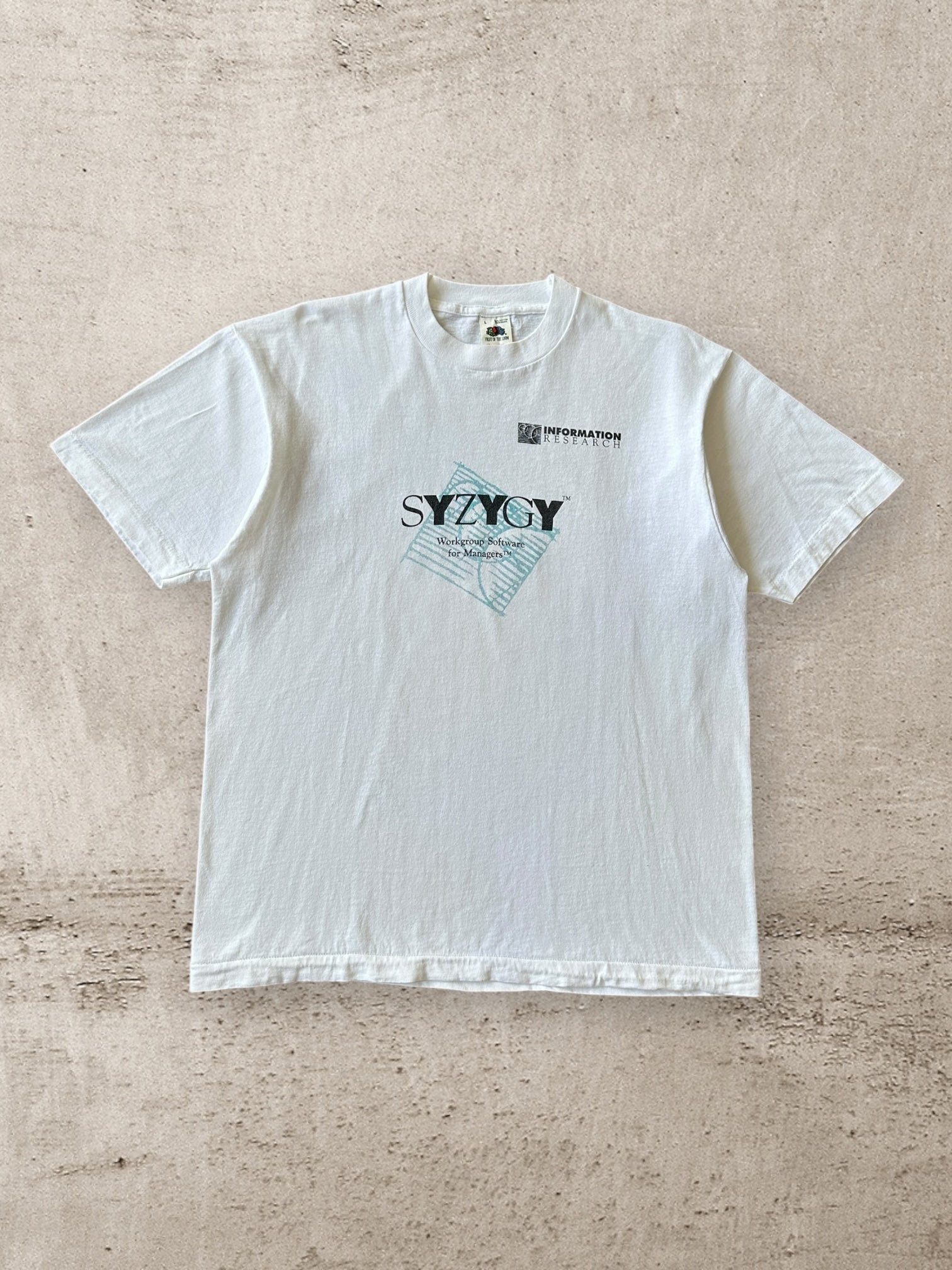 90s Syzygy Workgroup Software Graphic T-Shirt - Large