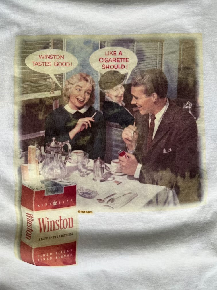 90s Winston Winners Club Pocket T-Shirt - XL