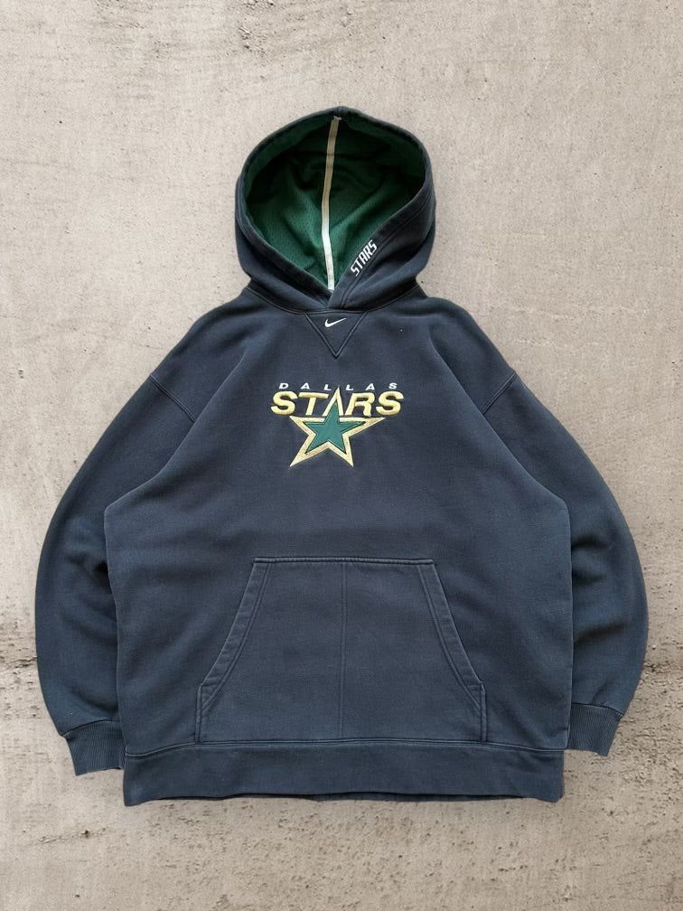 00s Nike Dallas Stars Center Swoosh Hoodie - Large