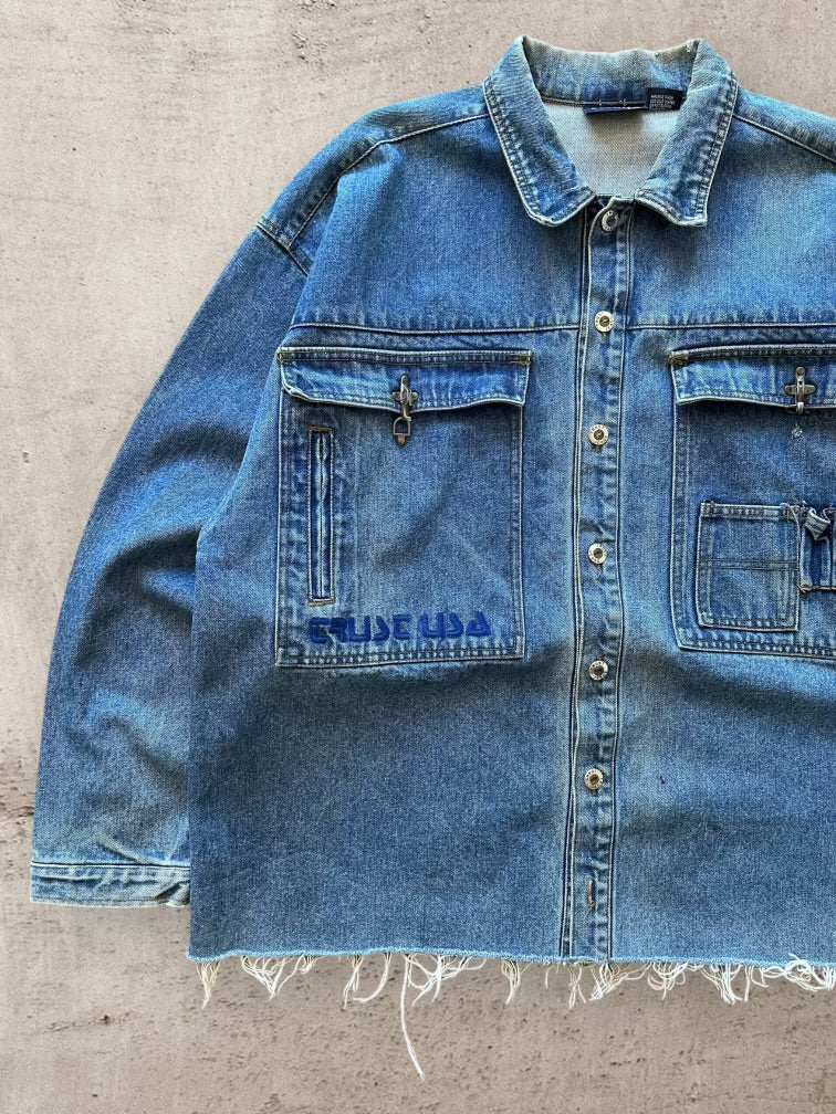 90s Trust Baggy CargoDenim Jacket - XL