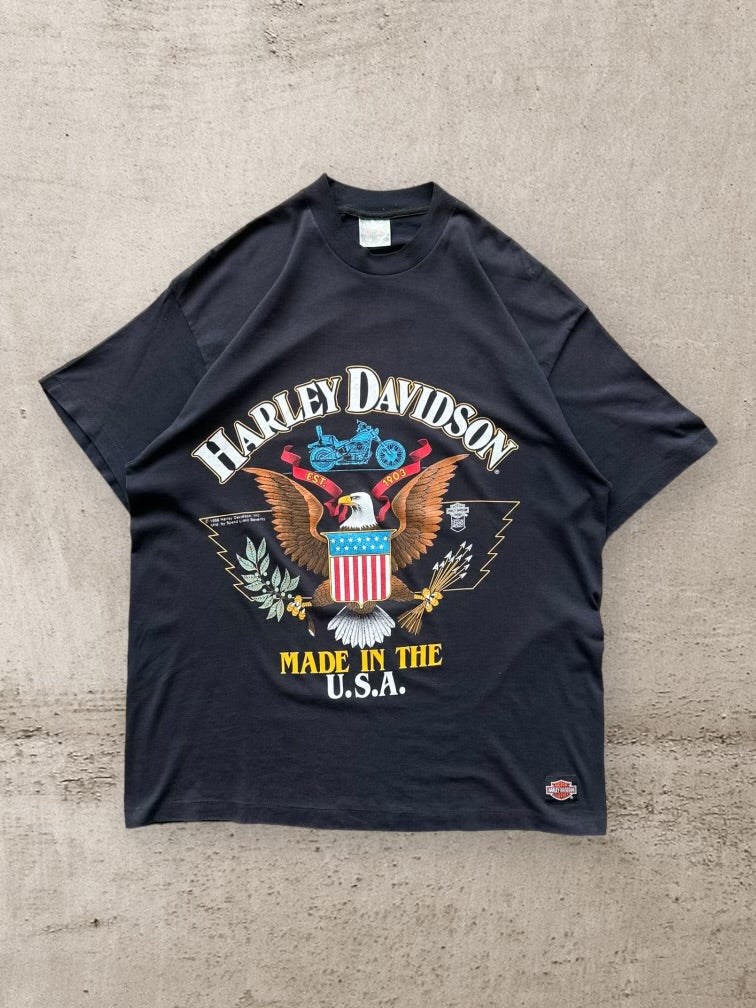 80s Harley Davidson Graphic T-Shirt - XL
