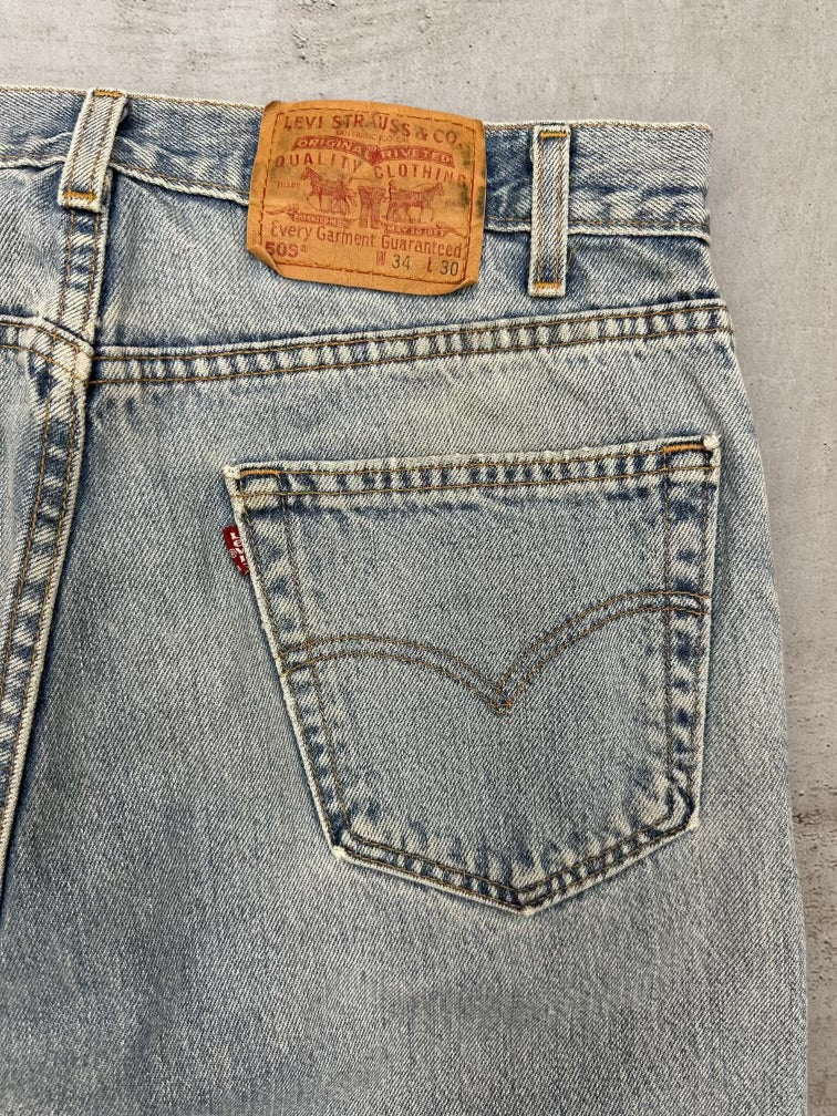 90s Levi’s 505 Distressed Denim Jeans - 34