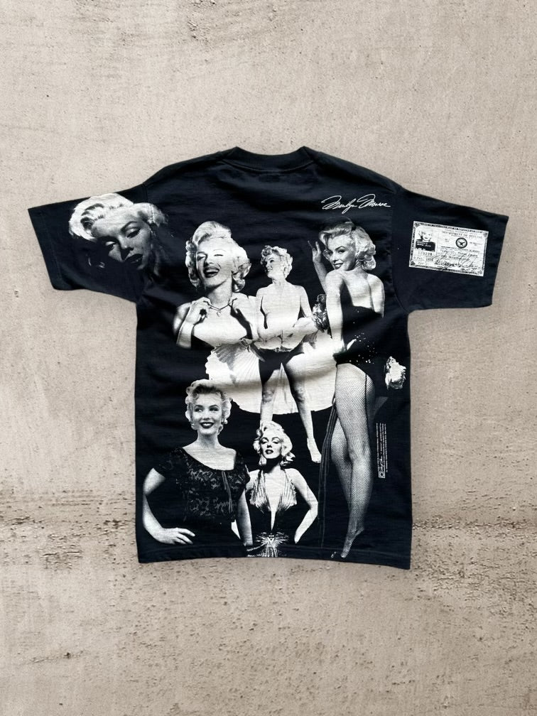 90s Marilyn Monroe AOP Graphic T-Shirt - Medium