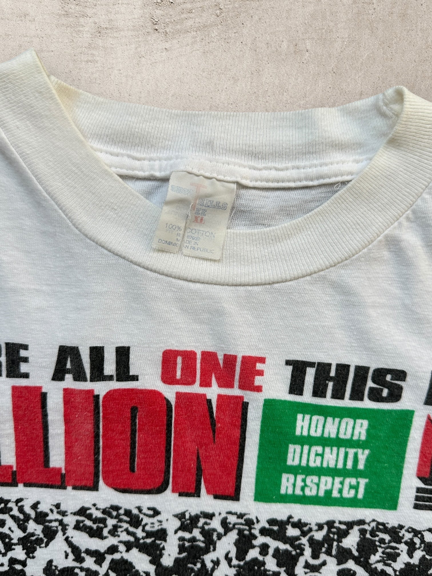 90s Million Man March Graphic T-Shirt - Large