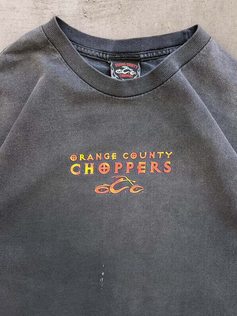 00s Orange County Choppers Flames Graphic T-Shirt - Large