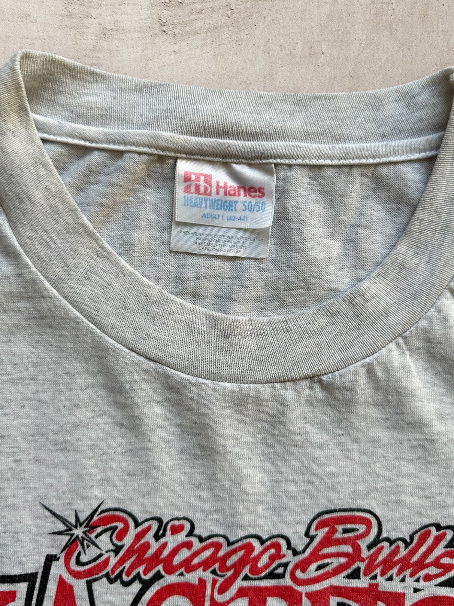 90s Chicago Bulls Masters of the Rings Graphic T-Shirt - XL