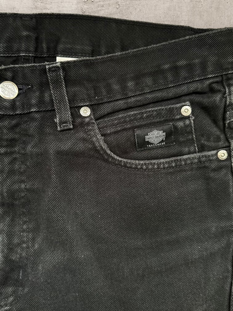 00s Harley Davidson Black Denim Jeans -32x31