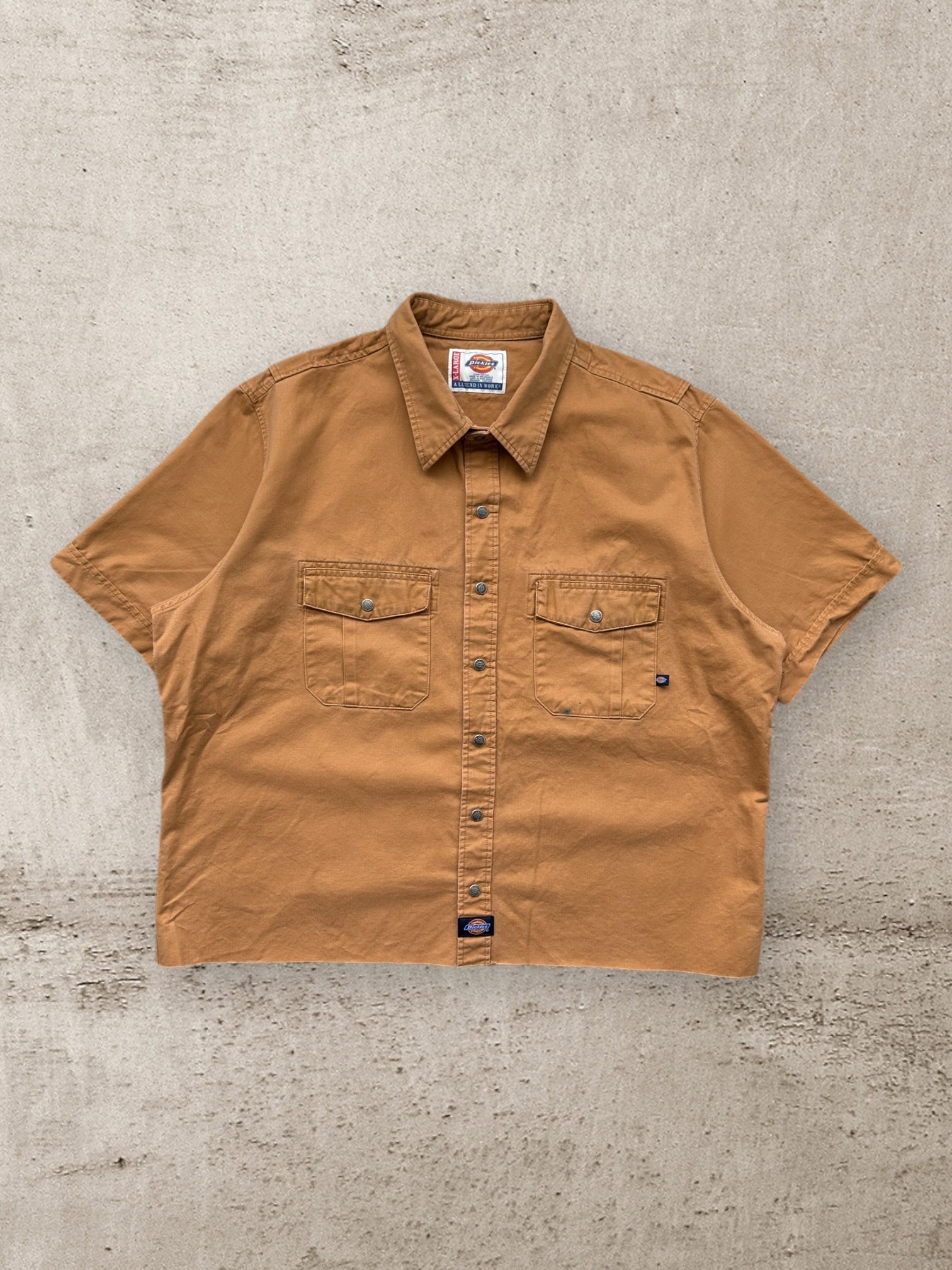 00s Dickies Cropped Work Shirt - XL