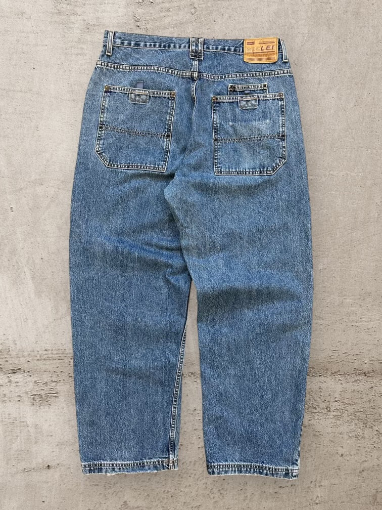 00s LEI Straight Leg Denim Jeans - 34x29