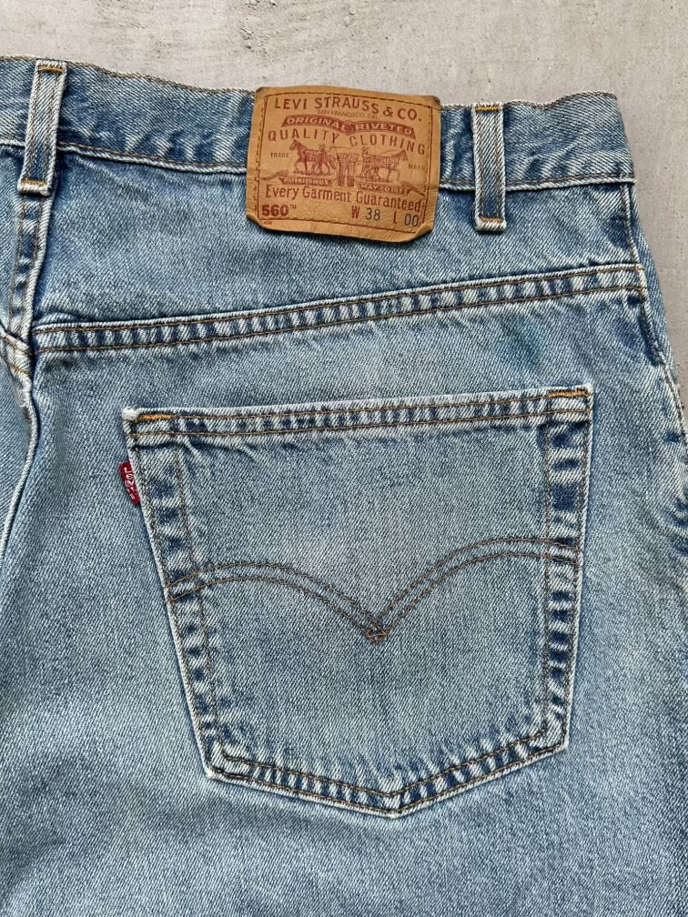 90s Levi’s 560 Denim Shorts - 38