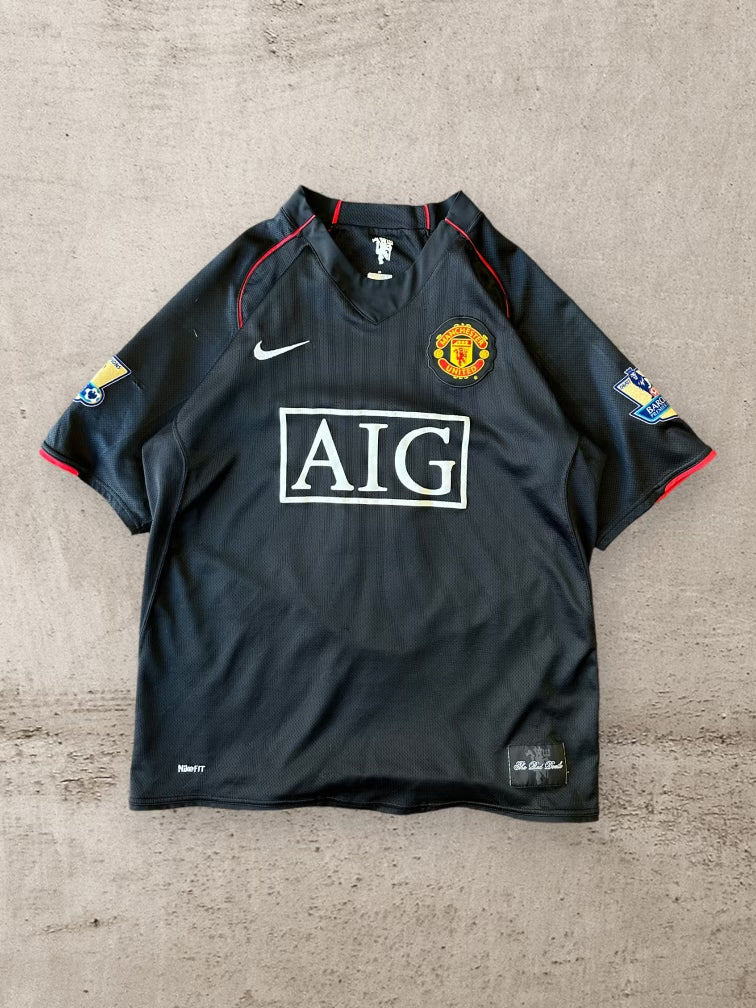 00s Nike AIG Manchester United Anderson Soccer Jersey - Medium