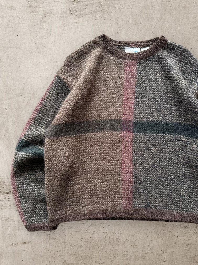 90s Paul Harris Mohair Striped Sweater - Large