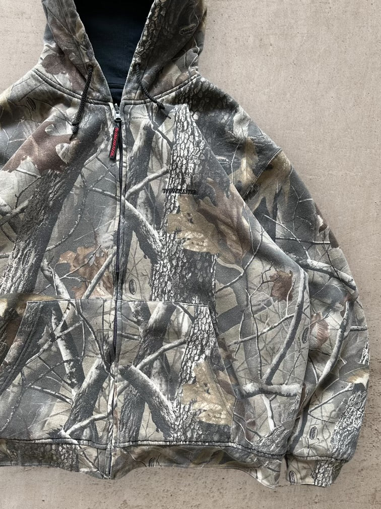 00s Winchester Real Tree Camouflage Reversible Hoodie - XXL