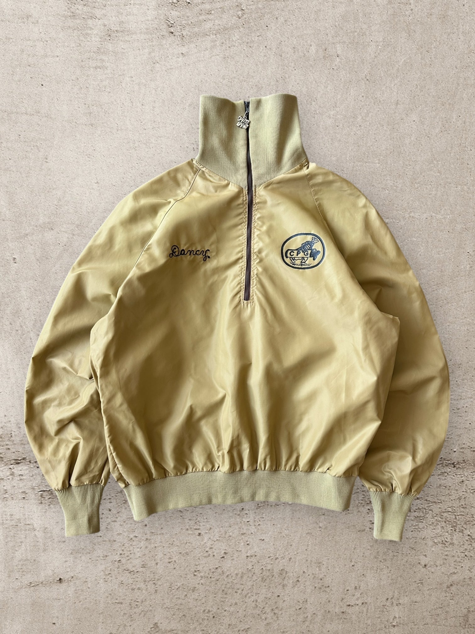 60s 70s OLD vintage nylon jacket yellow Vintage 60s 70s Bonner Green Windbreaker Full Zip Talon Blank Jacket USA  Men M | eBay